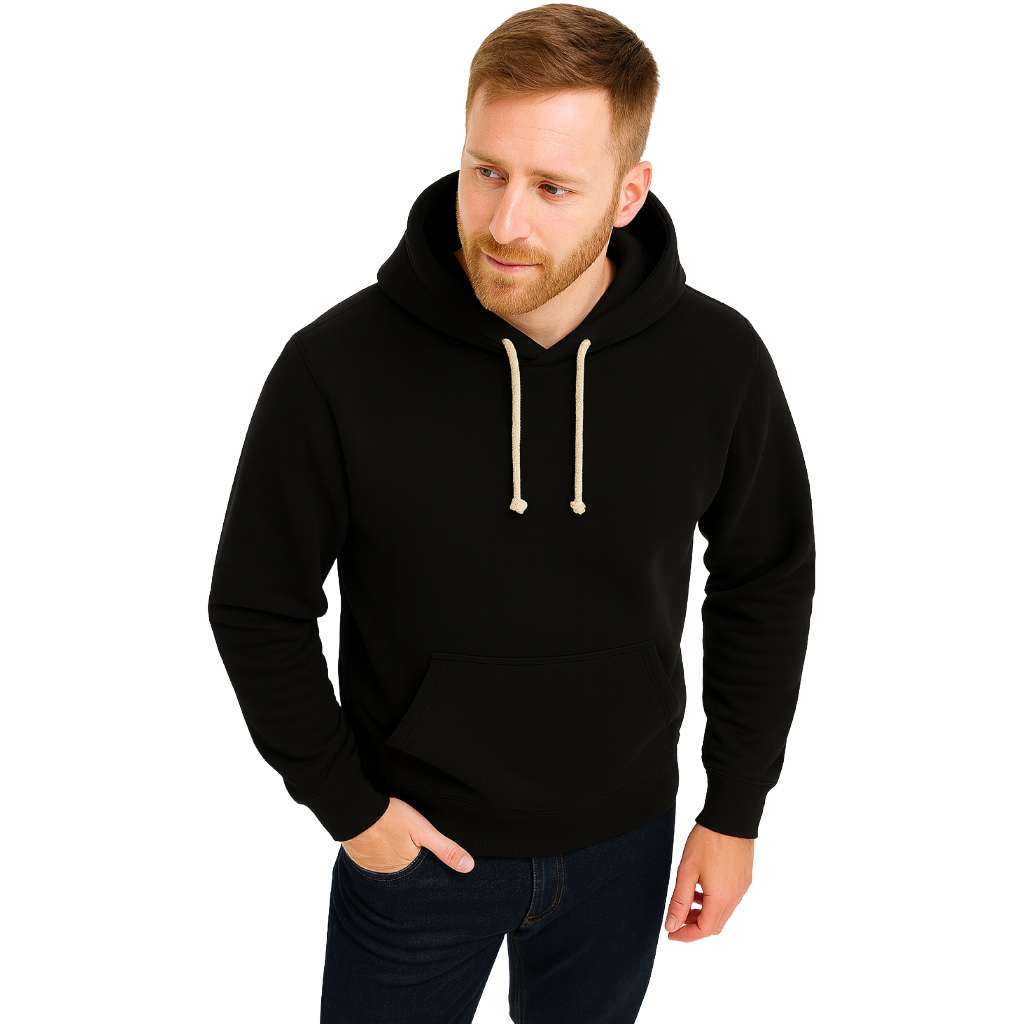 hoodi 1-1 negro modelo con buzo con capucha hoodie negro